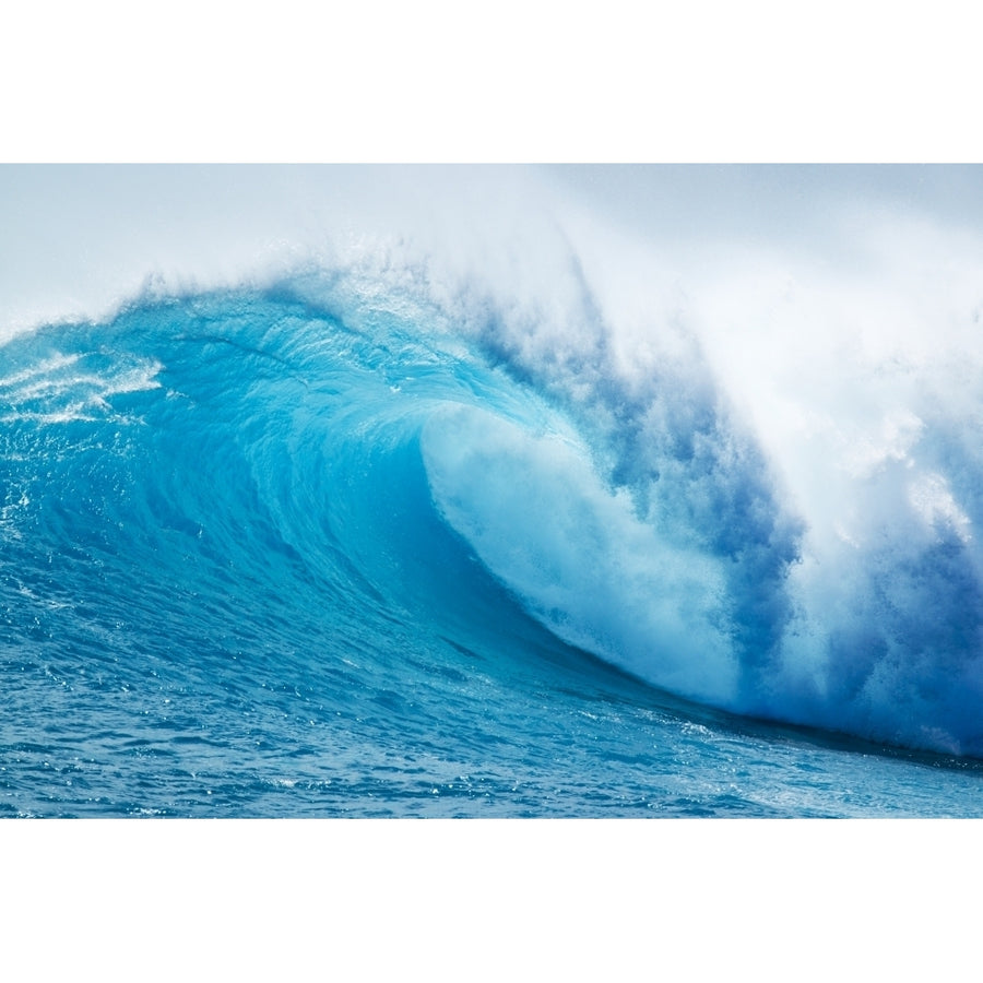 Beautiful Blue Ocean Wave Poster Print (8 x 10) Image 1