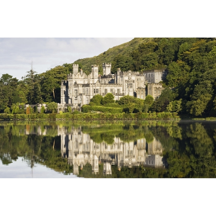 Kylemore Abbey County Galway Ireland; Historic Irish Abbey By A Lake Poster Print (8 x 10) Image 1