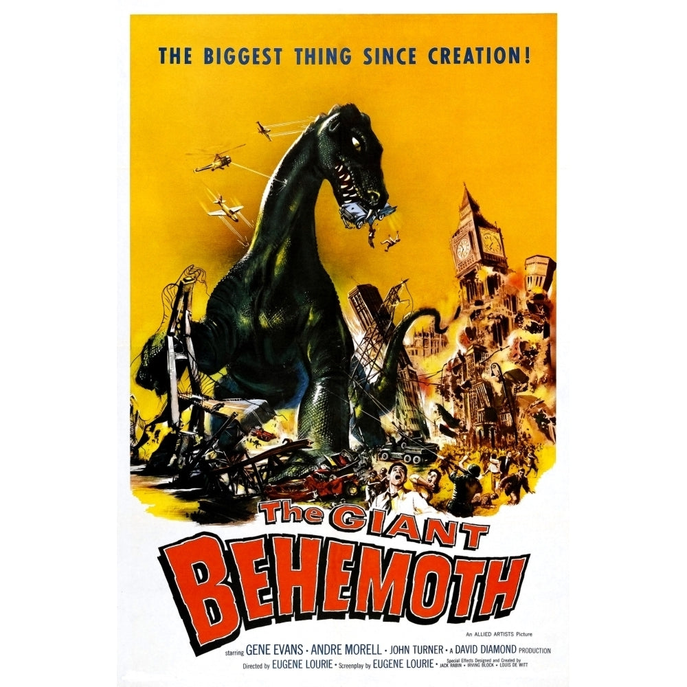 The Giant Behemoth 1959 Movie Poster Masterprint (8 x 10) Image 1