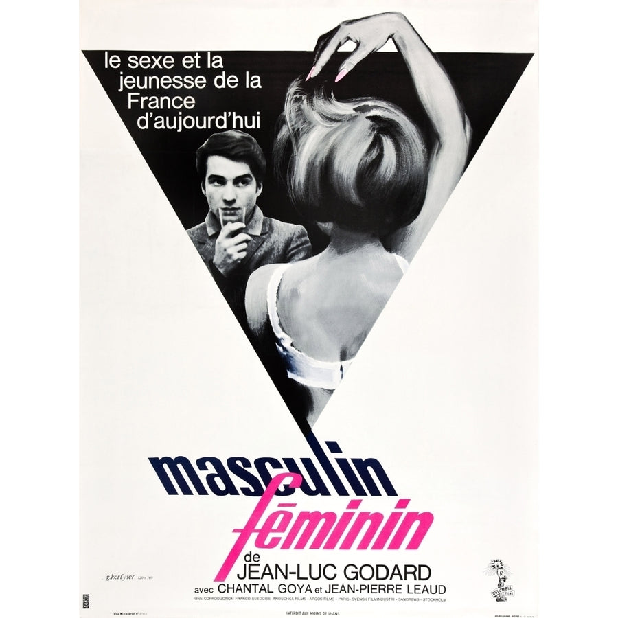 Masculin Feminin Movie Poster Masterprint (8 x 10) Image 1