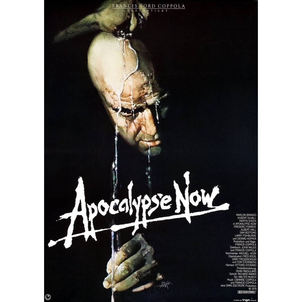 Apocalypse Now Marlon Brando On German Poster Art 1979. Movie Poster Masterprint (8 x 10) Image 1