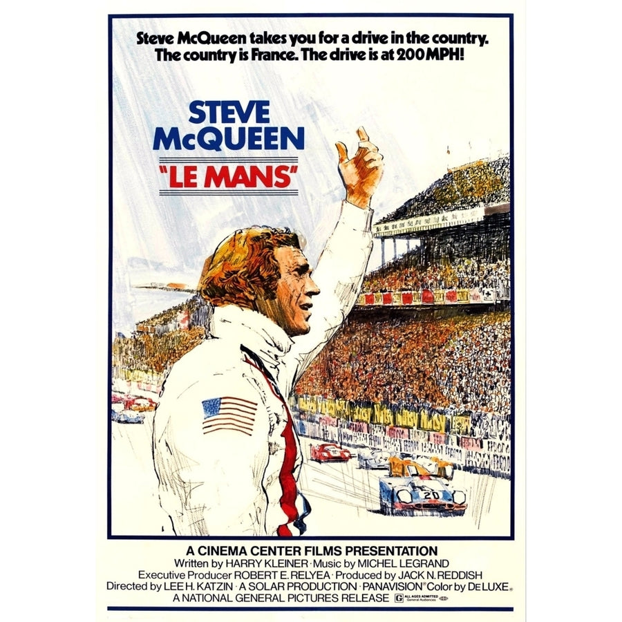 Le Mans Steve Mcqueen 1971 Movie Poster Masterprint (8 x 10) Image 1