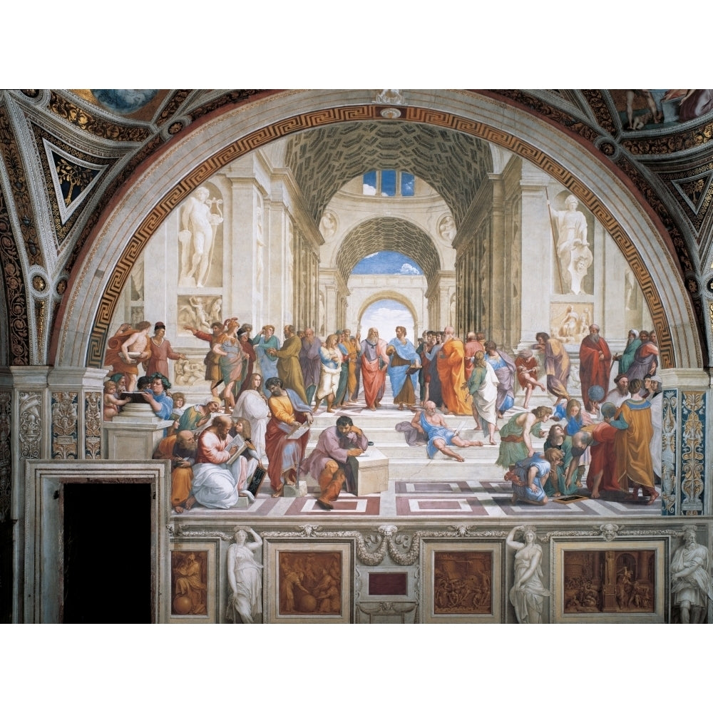 The School Of Athens (8 x 10) Poster Print (8 x 10) Image 1