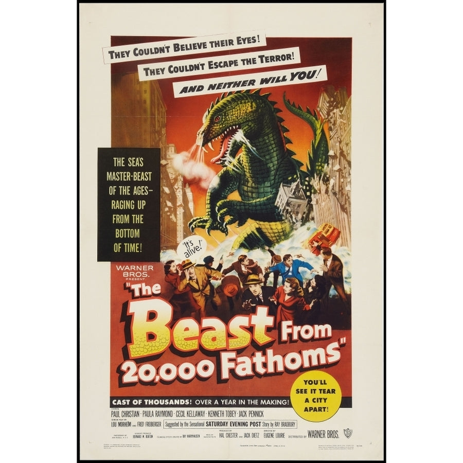 The Beast From 20000 Fathoms 1953 Movie Poster Masterprint (8 x 10) Image 1