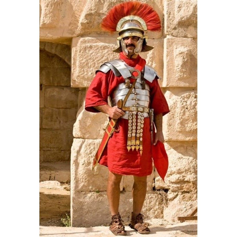 Jordan Jerash Reenactor Roman soldier portrait Poster Print by Dave Bartruff (8 x 10) Image 1