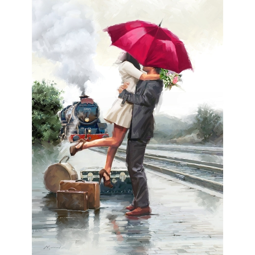 Couple on Train Poster Print by The Macneil Studio (8 x 10) Image 1