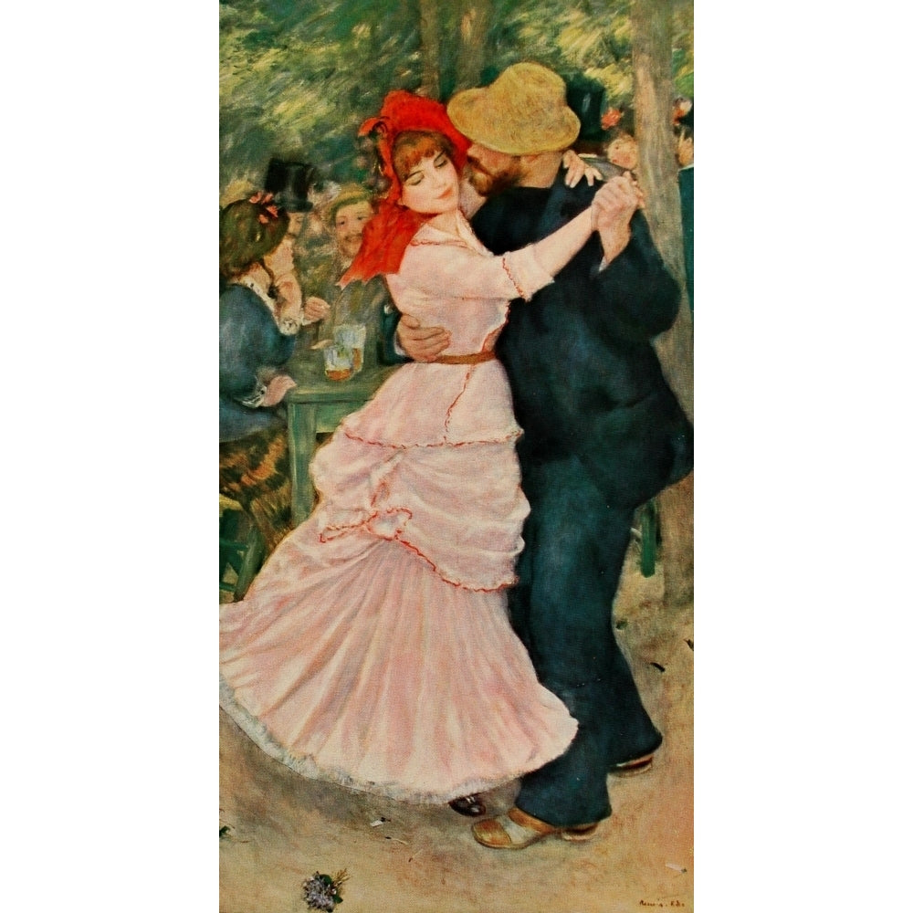 Dance at the Bougival 1883 Poster Print by Pierre-Auguste Renoir (8 x 10) Image 1