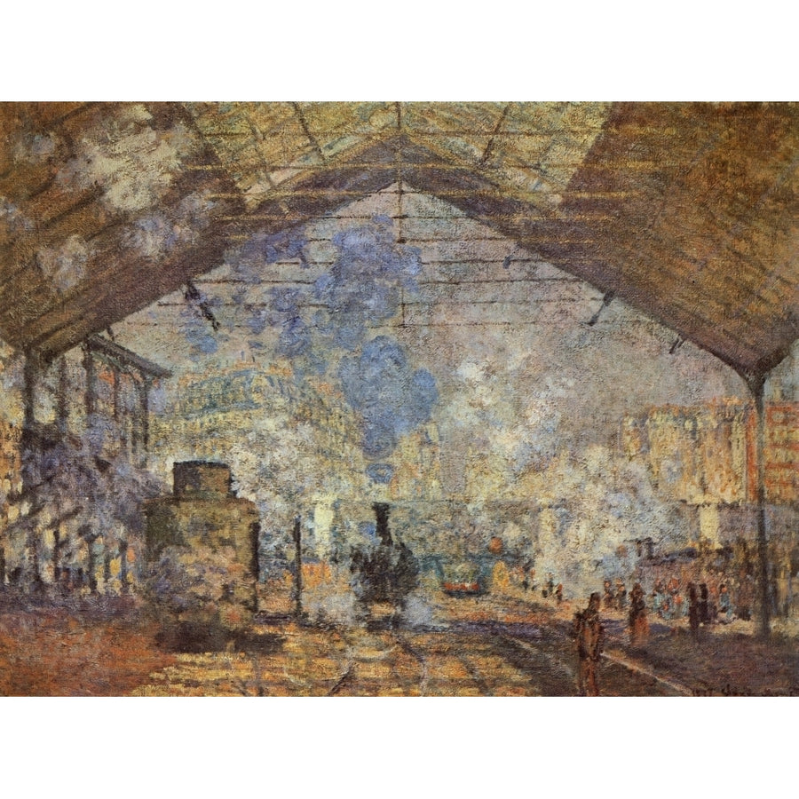 La Gare St. Lazare 1877 Poster Print by Claude Monet (8 x 10) Image 1