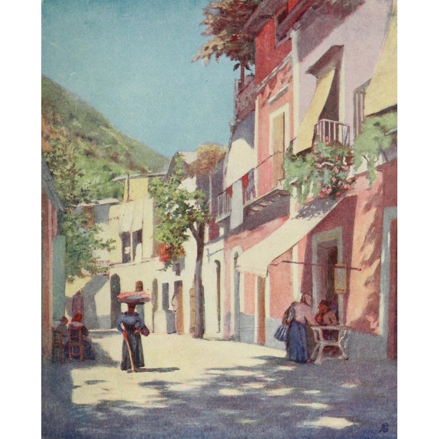 Naples 1904 Street in Casamicciola Ischia Poster Print by Augustine Fitzgerald (8 x 10) Image 1