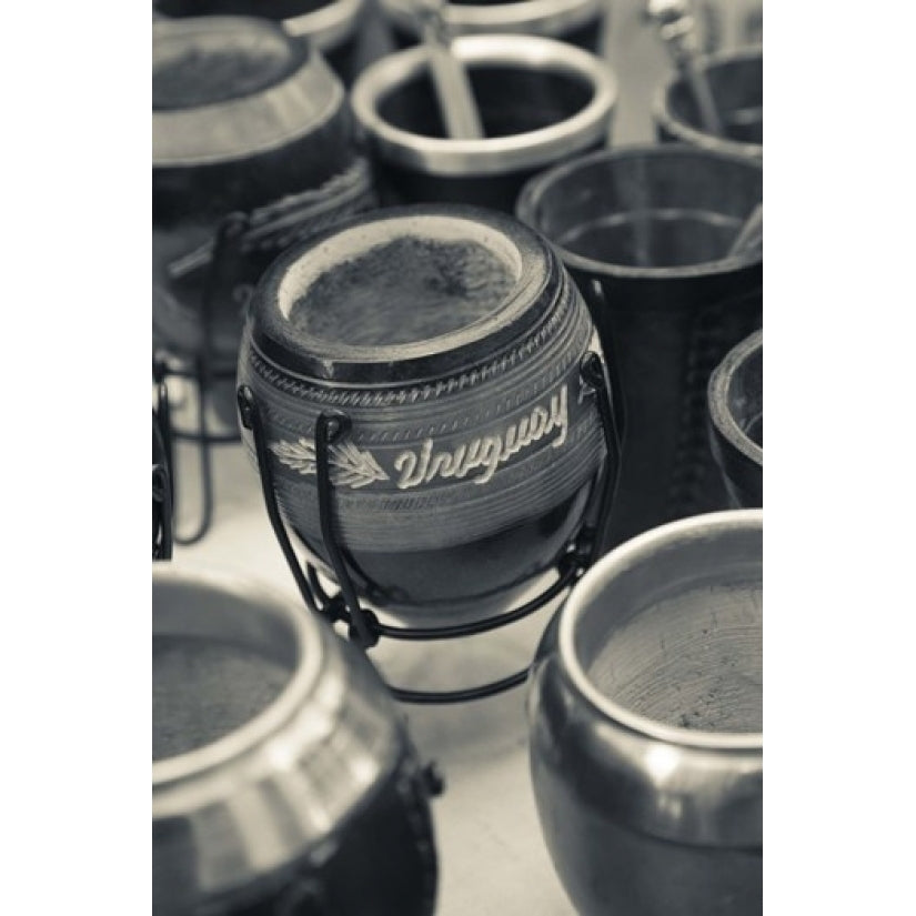 Mate cups at a market stall Plaza Constitucion Montevideo Uruguay Poster Print by Panoramic Images (8 x 10) Image 1