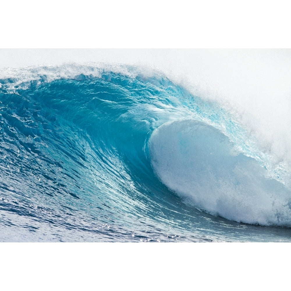 Waves in the ocean Tahiti French Polynesia Poster Print (8 x 10) Image 1