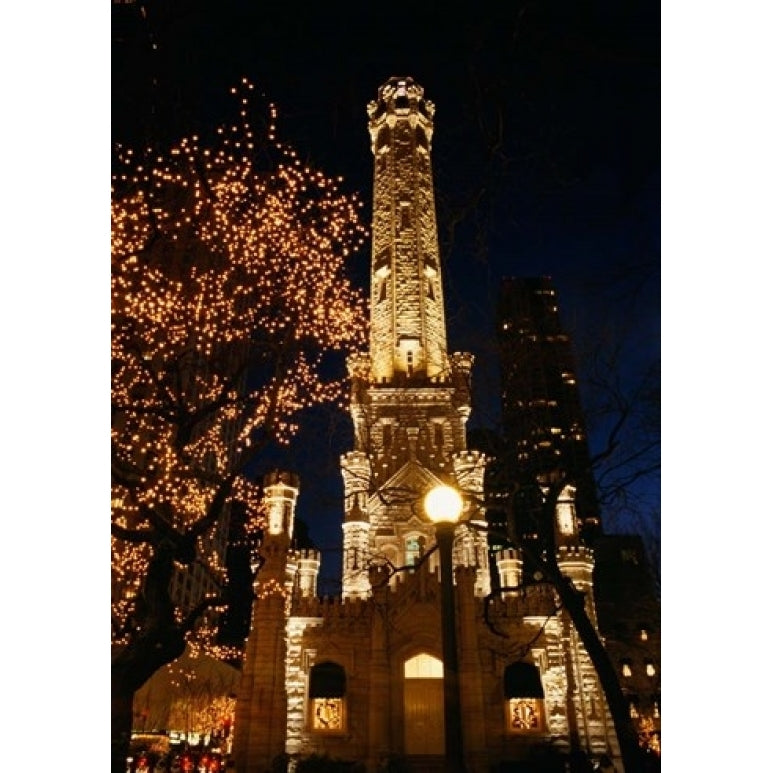 Old Water Tower Chicago Illinois Poster Print by Panoramic Images (8 x 10) Image 1