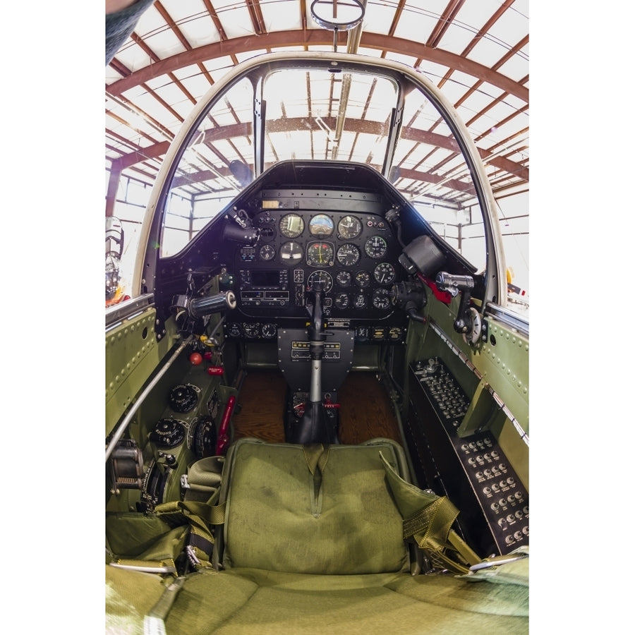 The cockpit of a P-51 Mustang Poster Print (8 x 10) Image 1