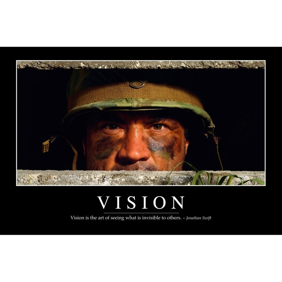 Vision: Inspirational Quote and Motivational Poster Poster Print (8 x 10) Image 1