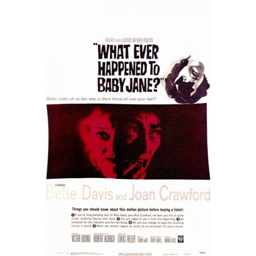 Whatever Happened to Baby Jane Movie Poster (11 x 17) - Item MOV144054 Image 1