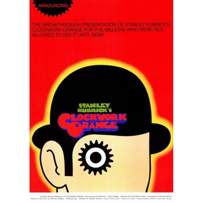 Clockwork Orange Movie Poster (11 x 17) - Item MOV144192 Image 1