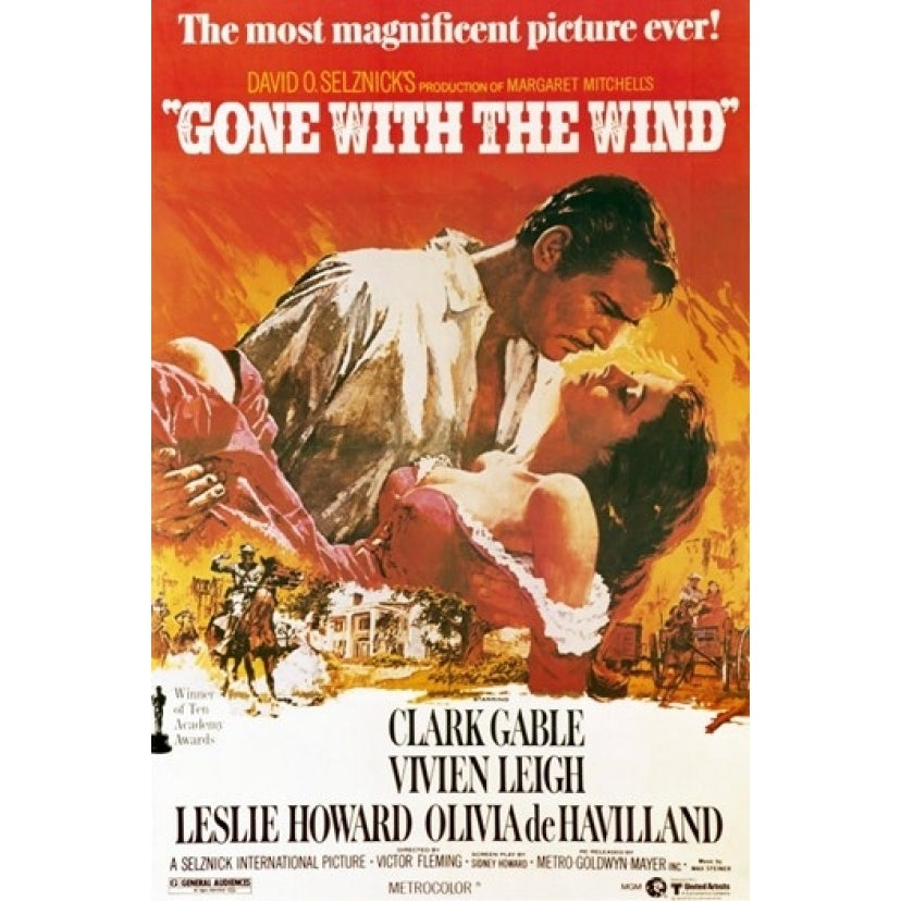 Gone with the Wind Movie Poster (11 x 17) - Item MOV189502 Image 1