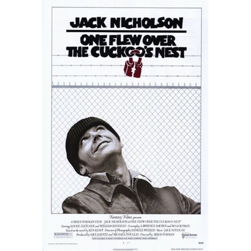 One Flew Over the Cuckoos Nest Movie Poster (11 x 17) - Item MOV189527 Image 1