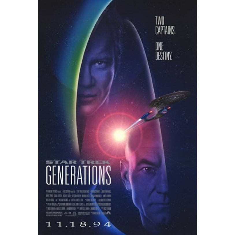 Star Trek Generations Movie Poster (11 x 17) - Item MOV190499 Image 1