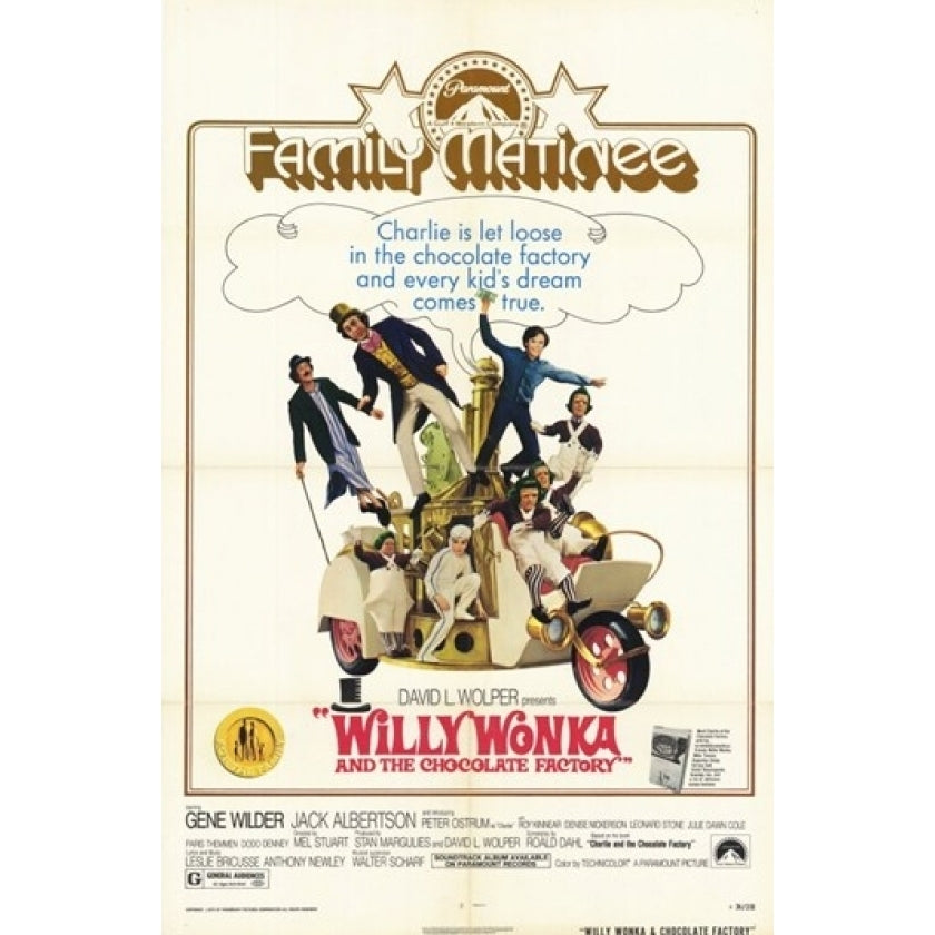 Willy Wonka and the Chocolate Factory Movie Poster (11 x 17) - Item MOV190739 Image 1