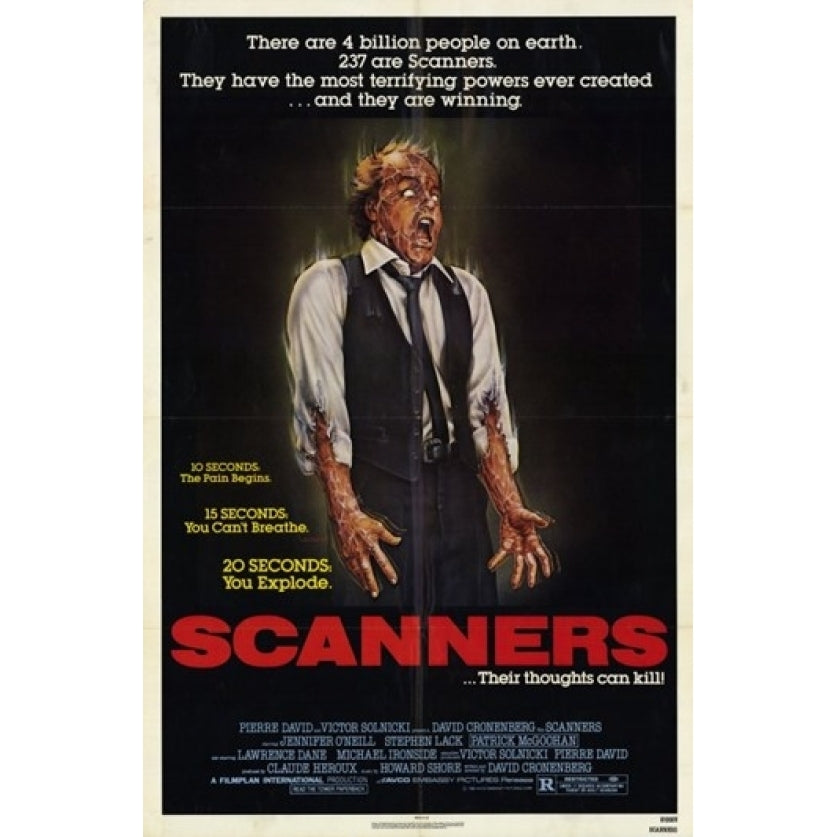 Scanners Movie Poster (11 x 17) - Item MOV190744 Image 1