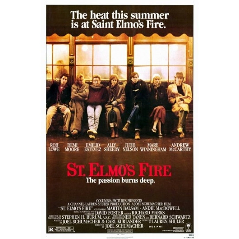 St Elmos Fire Movie Poster (11 x 17) - Item MOV191845 Image 1