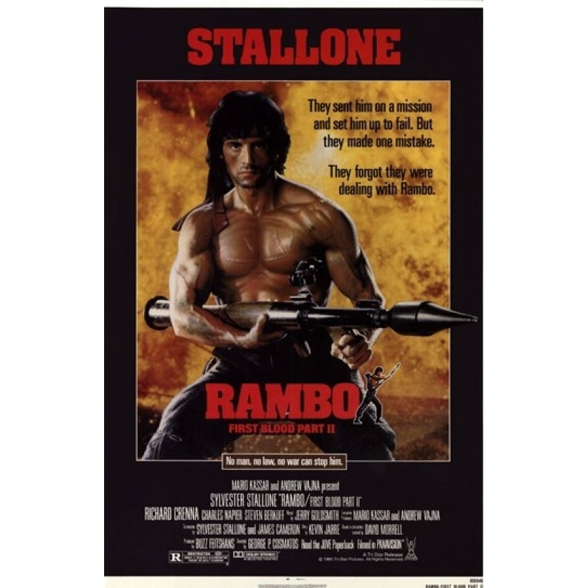 Rambo First Blood Part 2 Movie Poster (11 x 17) - Item MOV194415 Image 1