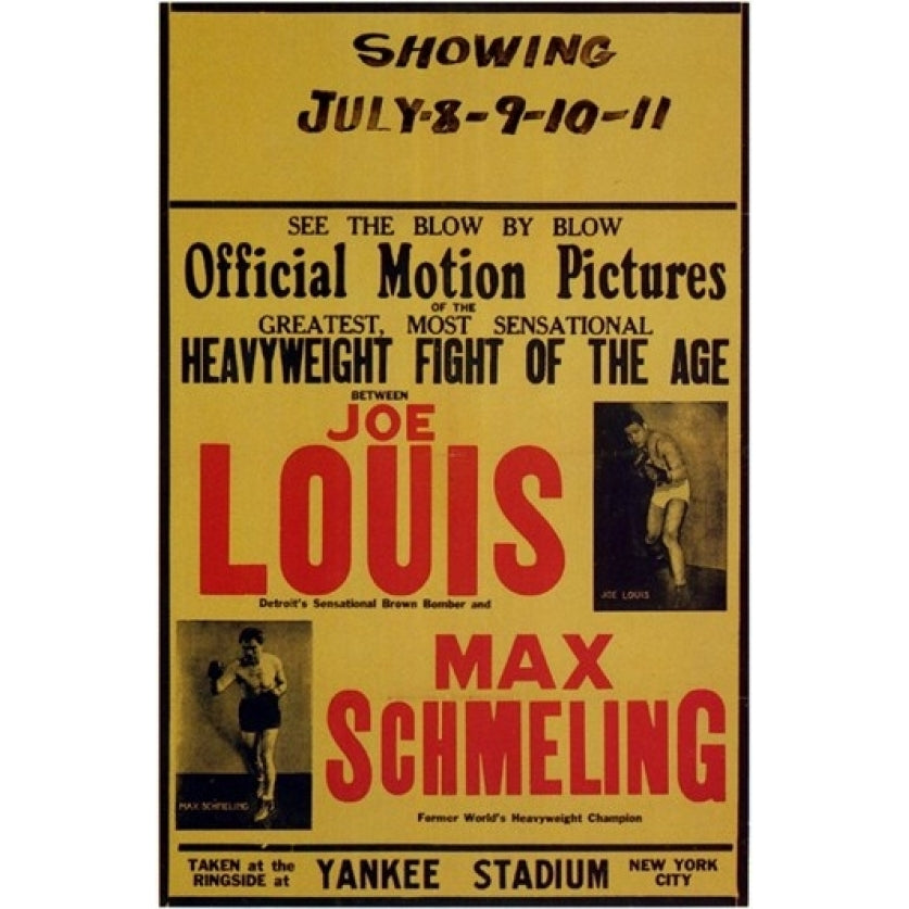 Joe Louis and Max Schmeling Movie Poster (11 x 17) - Item MOV199276 Image 1