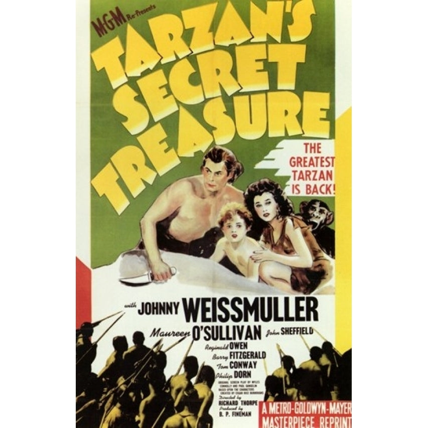 Tarzans Secret Treasure c.1941 - style A Movie Poster (11 x 17) - Item MOV199480 Image 1