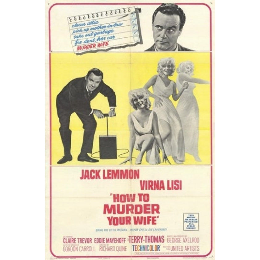 How to Murder Your Wife Movie Poster (11 x 17) - Item MOV209123 Image 1