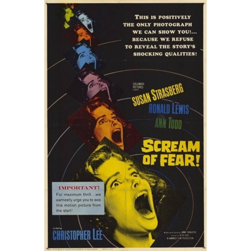 Scream of Fear Movie Poster (11 x 17) - Item MOV209639 Image 1