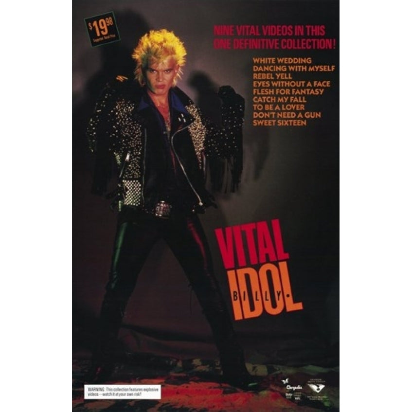 Billy Idol Vital Movie Poster (11 x 17) - Item MOV216021 Image 1