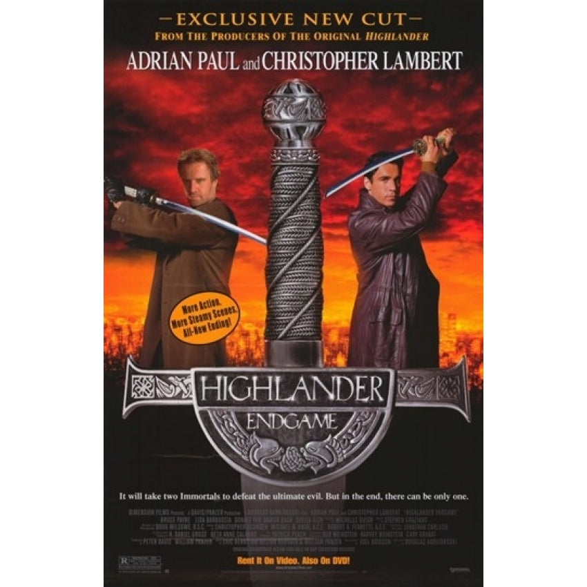 Highlander Endgame Movie Poster (11 x 17) - Item MOV231139 Image 1