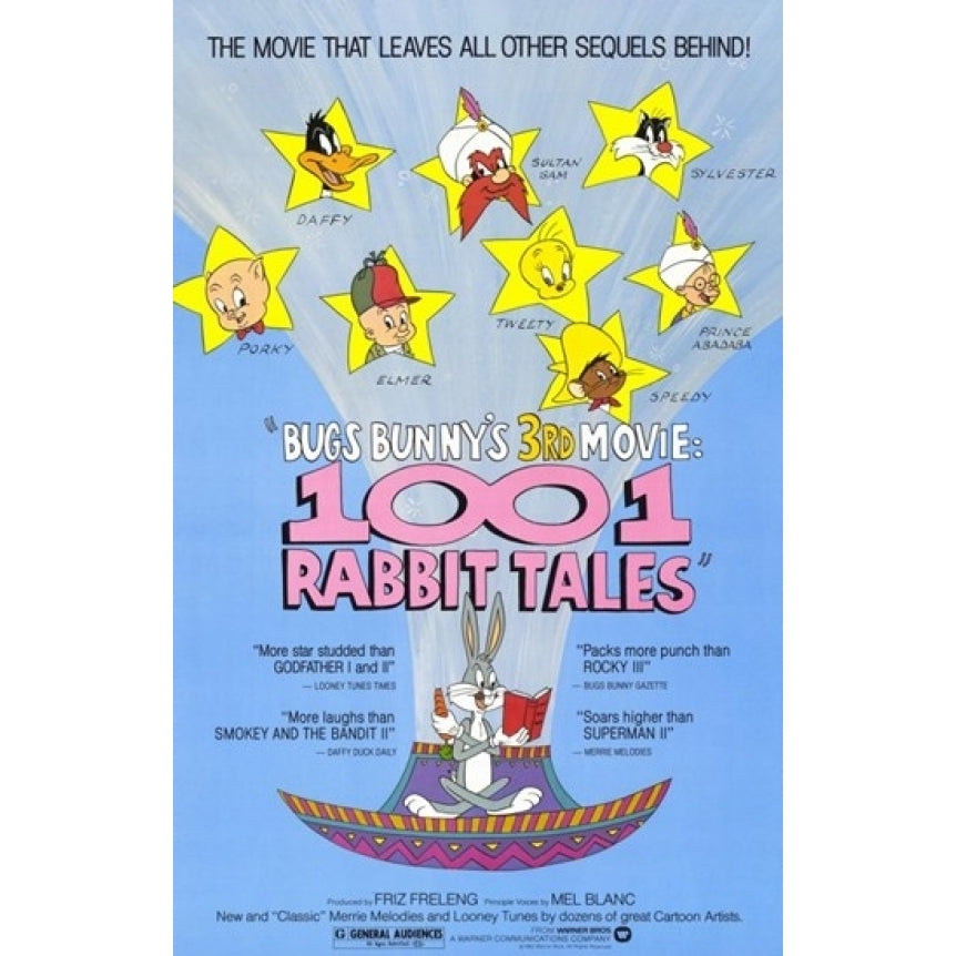 Bugs Bunnys 1001 Rabbit Tales Movie Poster (11 x 17) - Item MOV247589 Image 1