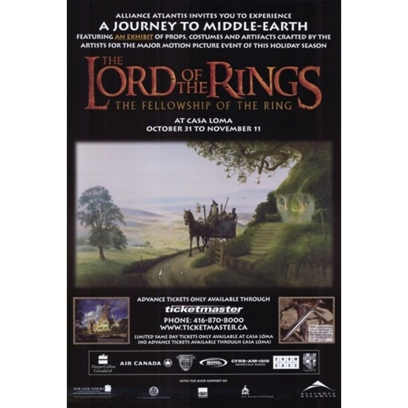 Lord of the Rings Fellowship of the Ring Movie Poster (11 x 17) - Item MOV247901 Image 1