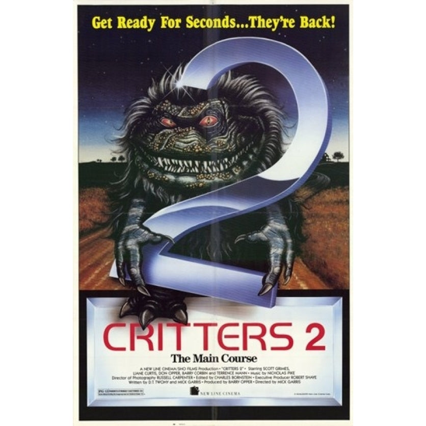 Critters 2 Main Course Movie Poster (11 x 17) - Item MOV248255 Image 1