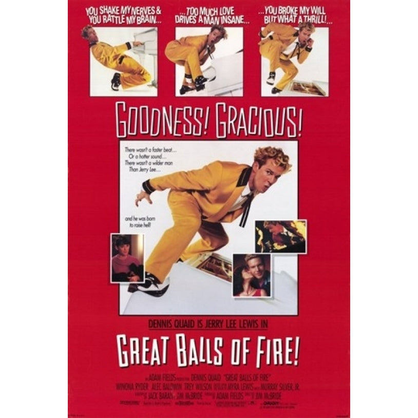 Great Balls of Fire Movie Poster (11 x 17) - Item MOV248268 Image 1