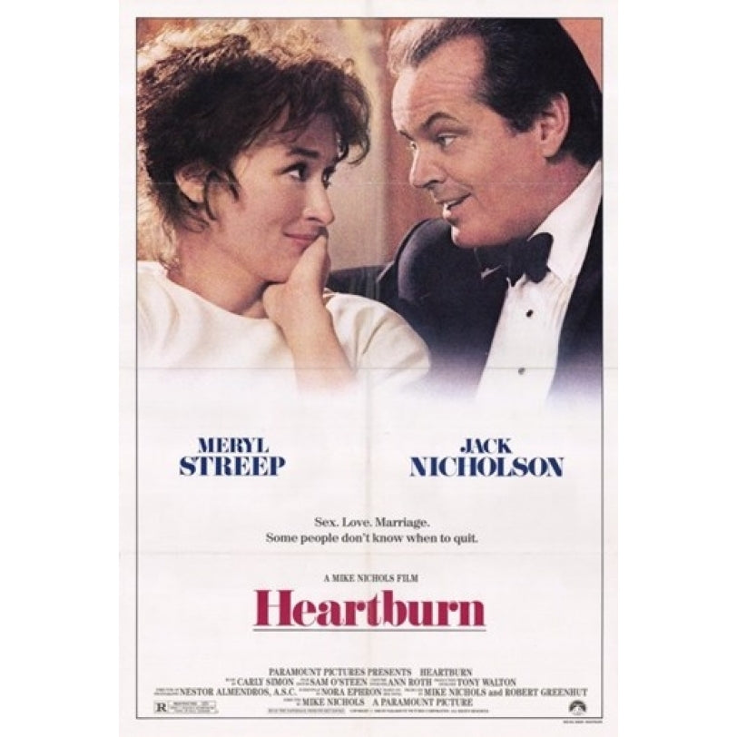 Heartburn Movie Poster (11 x 17) - Item MOV248328 Image 1