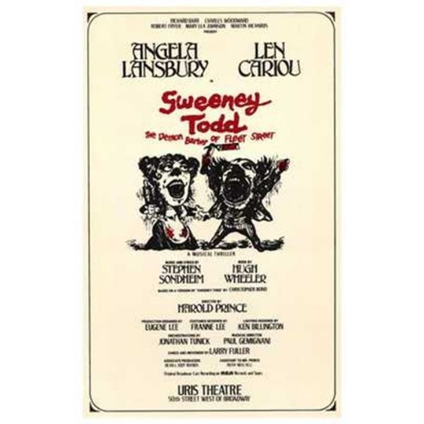 Sweeney Todd (Broadway Musical) Movie Poster (11 x 17) - Item MOV256564 Image 1