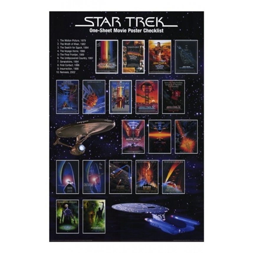 Star Trek One-Sheet Movie Poster Checklist Movie Poster (11 x 17) - Item MOV257198 Image 1