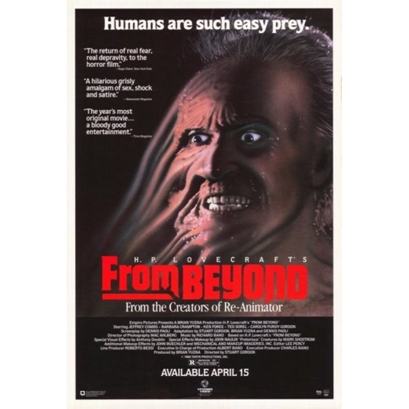 From Beyond Movie Poster (11 x 17) - Item MOV262342 Image 1