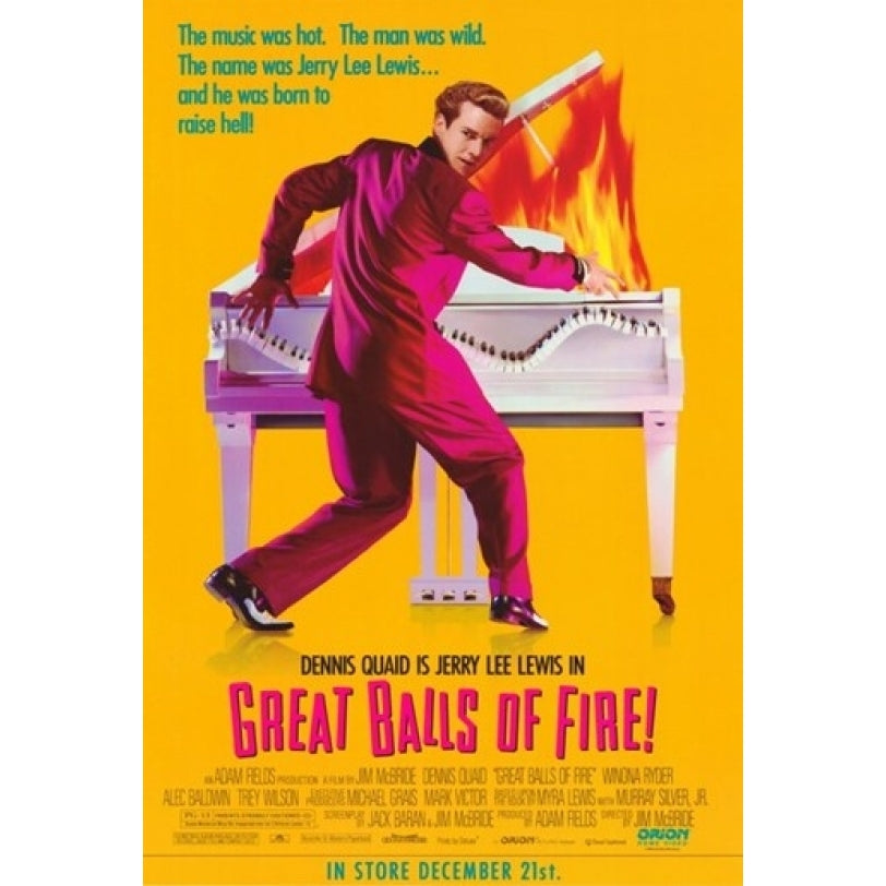 Great Balls of Fire Movie Poster (11 x 17) - Item MOV297734 Image 1