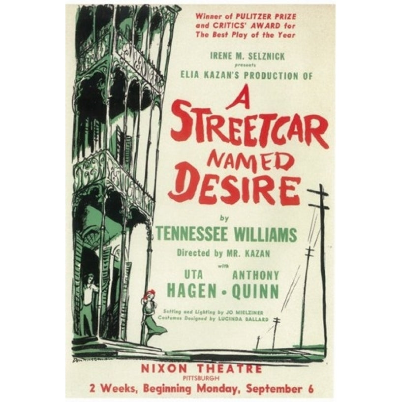 A Streetcar Named Desire (Broadway) Movie Poster (11 x 17) - Item MOV407267 Image 1