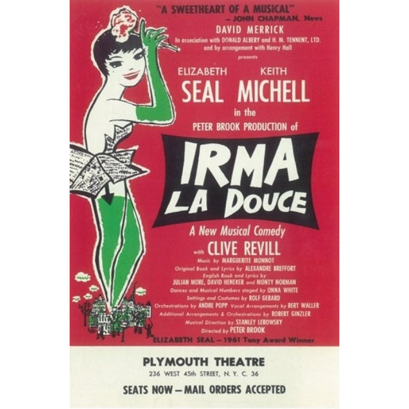 Irma La Douce (Broadway) Movie Poster (11 x 17) - Item MOV409276 Image 1