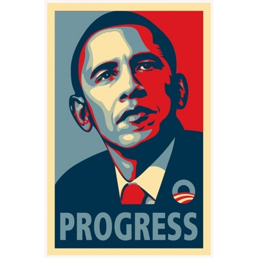 RARE Obama Campaign Poster - PROGRESS Movie Poster (11 x 17) - Item MOV421391 Image 1