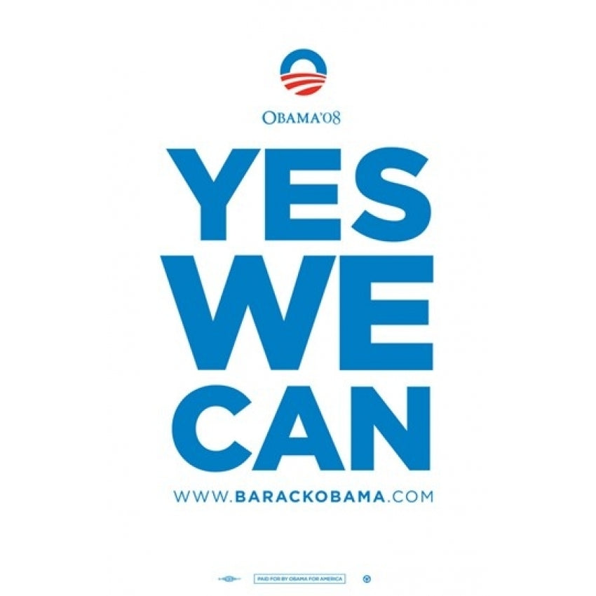 Barack Obama - (Yes We Can) Campaign Poster Movie Poster (11 x 17) - Item  MOV421689 Image 1