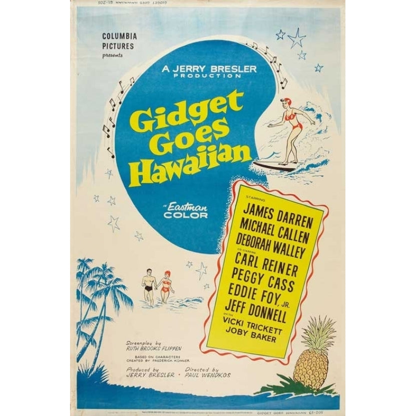 Gidget Goes Hawaiian Movie Poster Print (27 x 40) Image 1