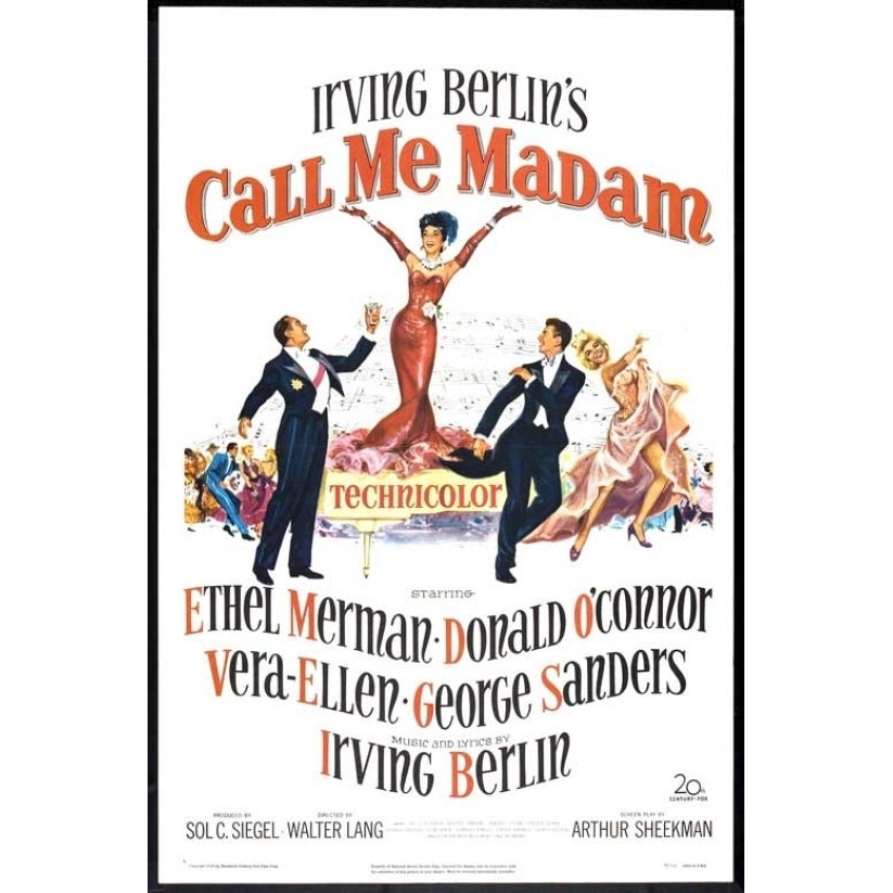 Call Me Madam Movie Poster Print (27 x 40) - Item MOVAB24580 Image 1