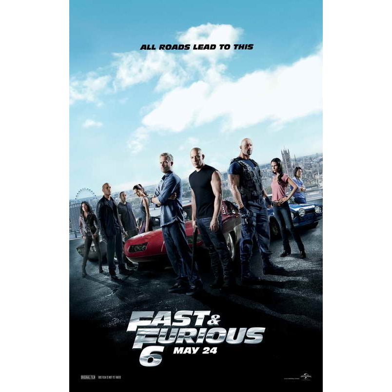 Fast and Furious 6 Movie Poster Print (11 x 17) - Item MOVAB30015 Image 1