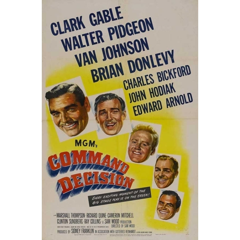 Command Decision Movie Poster (11 x 17) - Item MOVAB43250 Image 1